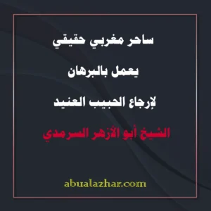 ساحر مغربي حقيقي يعمل بالبرهان لإرجاع الحبيب العنيد – الشيخ أبو الأزهر السرمدي